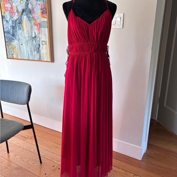 Madewell Gathered V-Neck Midi Dress - Picture 7 of 12